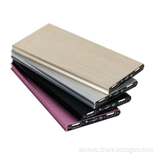 High capacity power bank 12,000mAh for phone, tablet PC, mp3, dual USB, metal case, ultra-thin